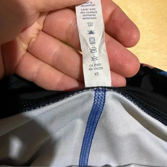 Lululemon Inspire Tight II Paint Storm Harbor Blue Multicolor Size 6 - Picture 9 of 13